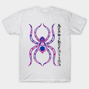 Asabikeshiinh (spider) Bisexual Pride T-Shirt